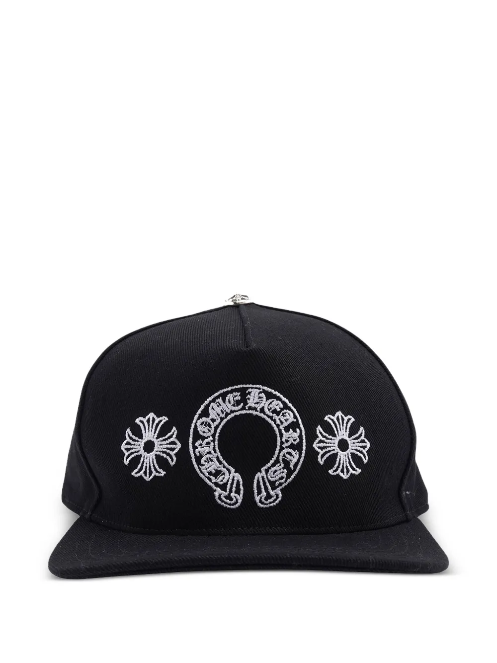 

Бейсболка с вышивкой Chrome Hearts, черный