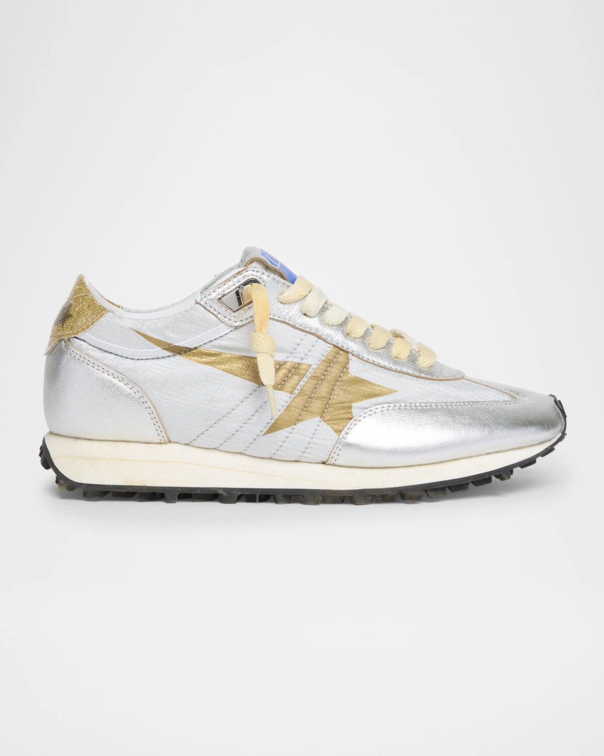 Кроссовки Marathon Retro Runner Golden Goose, цвет Silver Gold