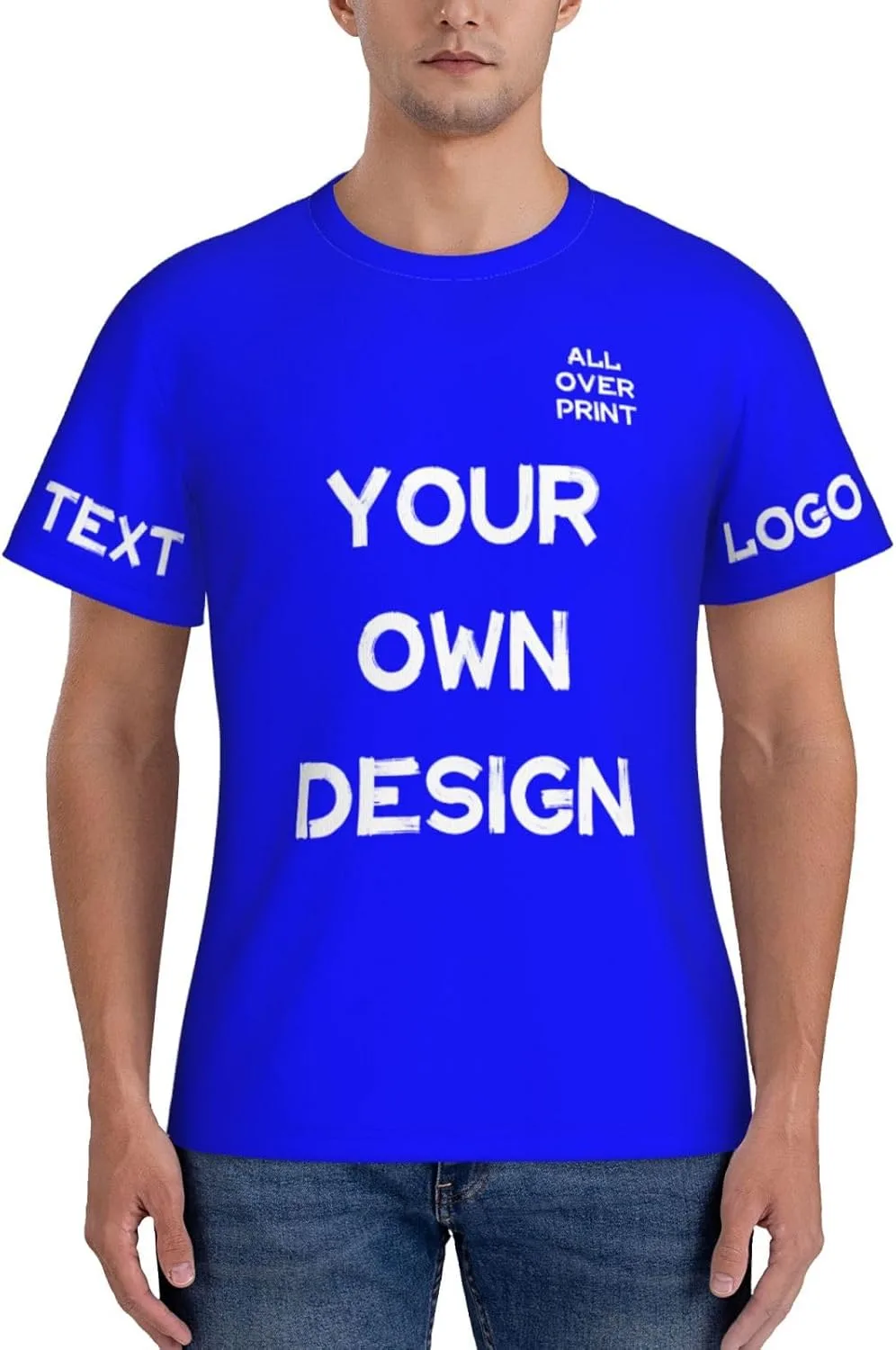 

Футболка с принтом Custom Shirt с логотипом и текстом