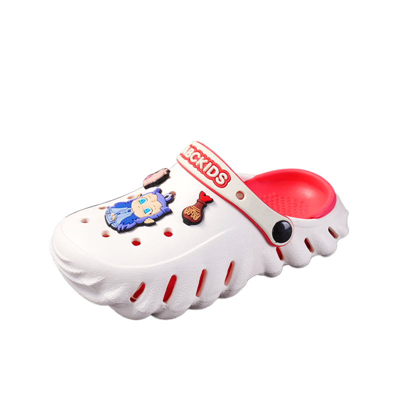 

Детские тапочки с противоскользящей подошвой для детей от 3 до 7 лет ABC KIDS, белый/красный