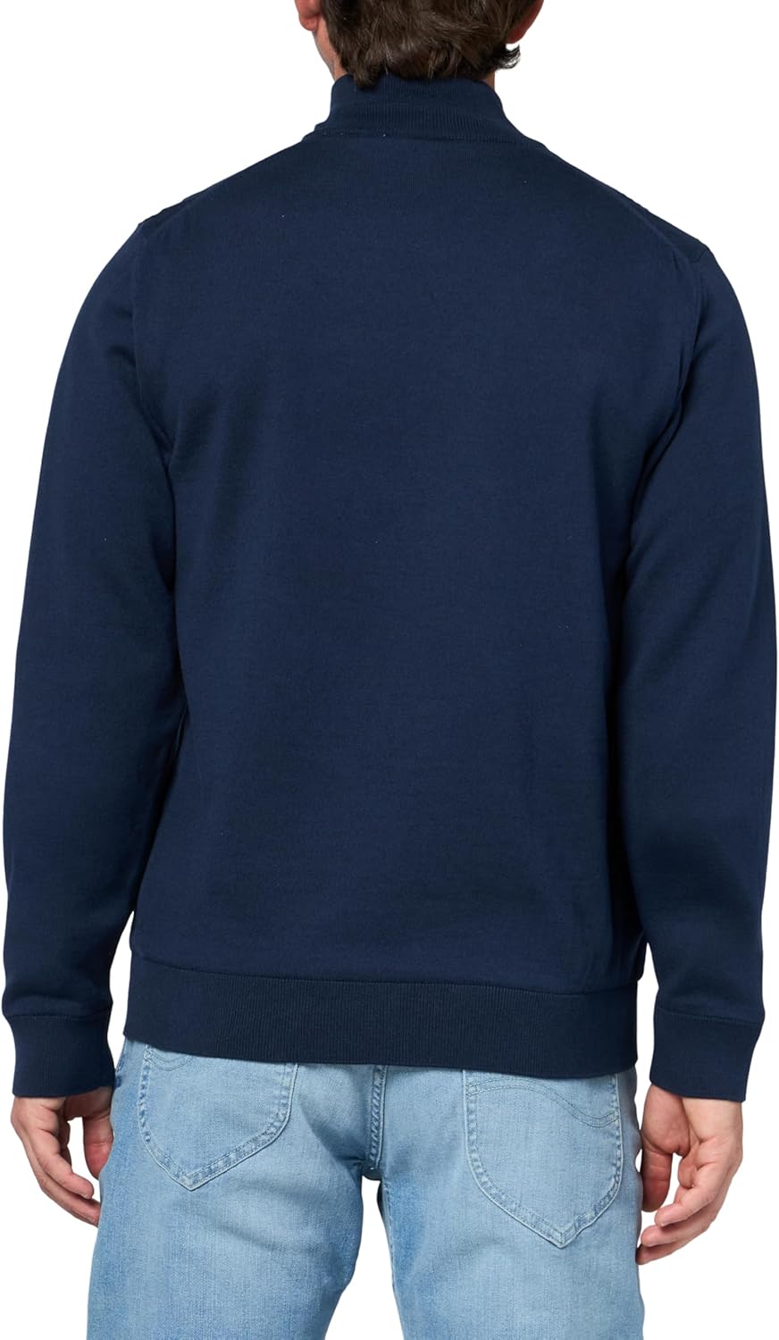 Lacoste мужская спортивная гольфовая ветровка-свитер с четвертью молнией, Navy Blue — фото 2