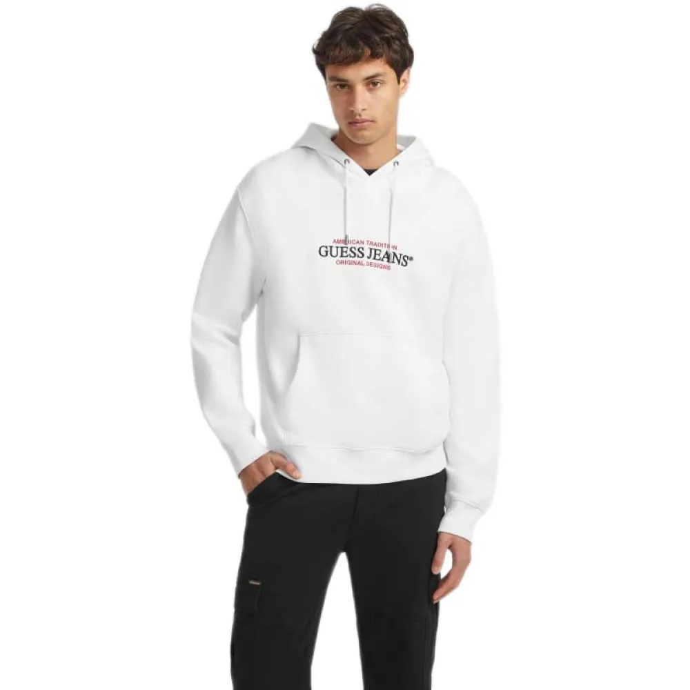 

Худи Guess Jeans Gj Reg America Trad, белый