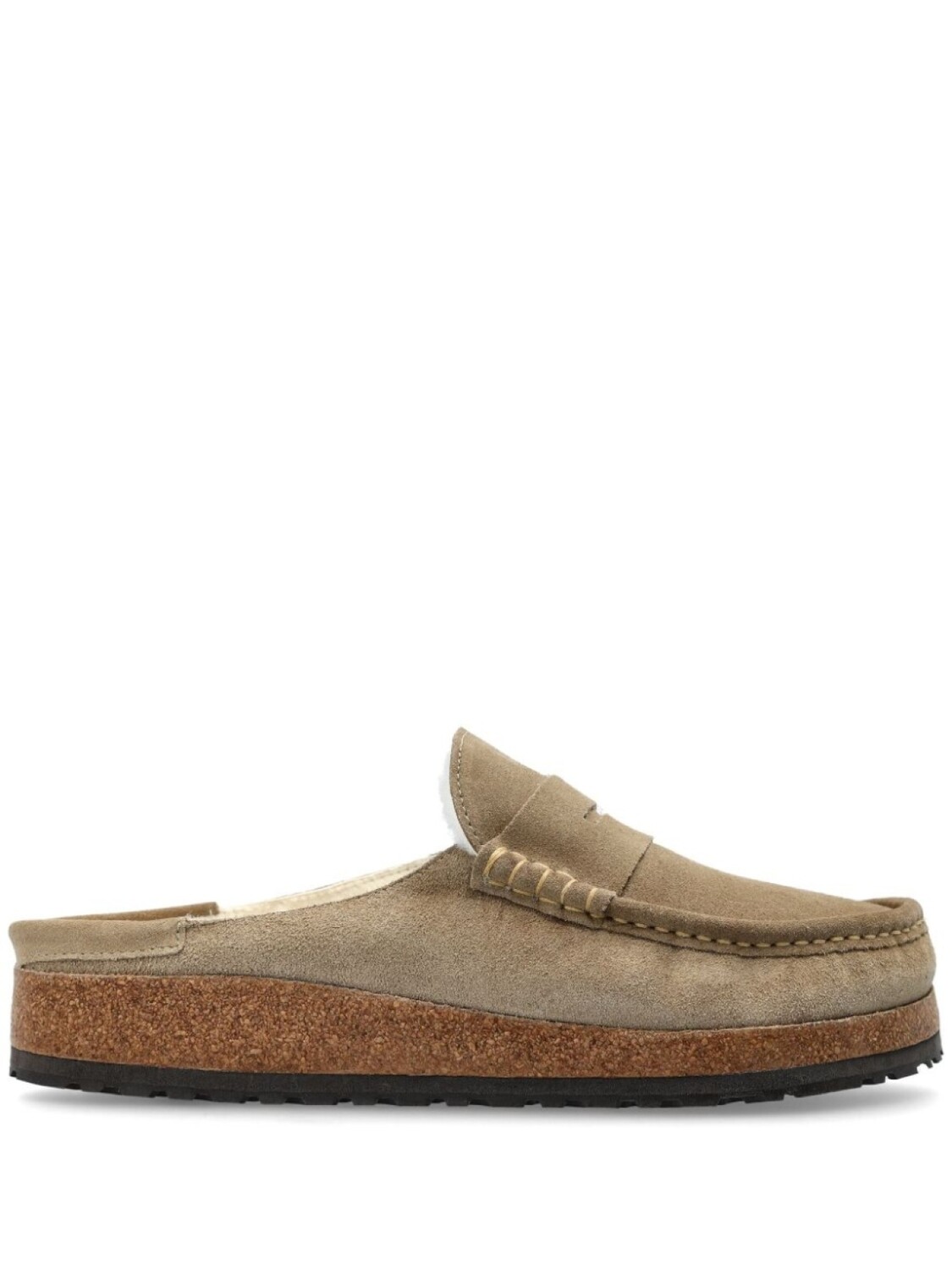 

Неаполитанские тапочки Birkenstock, нейтральный цвет