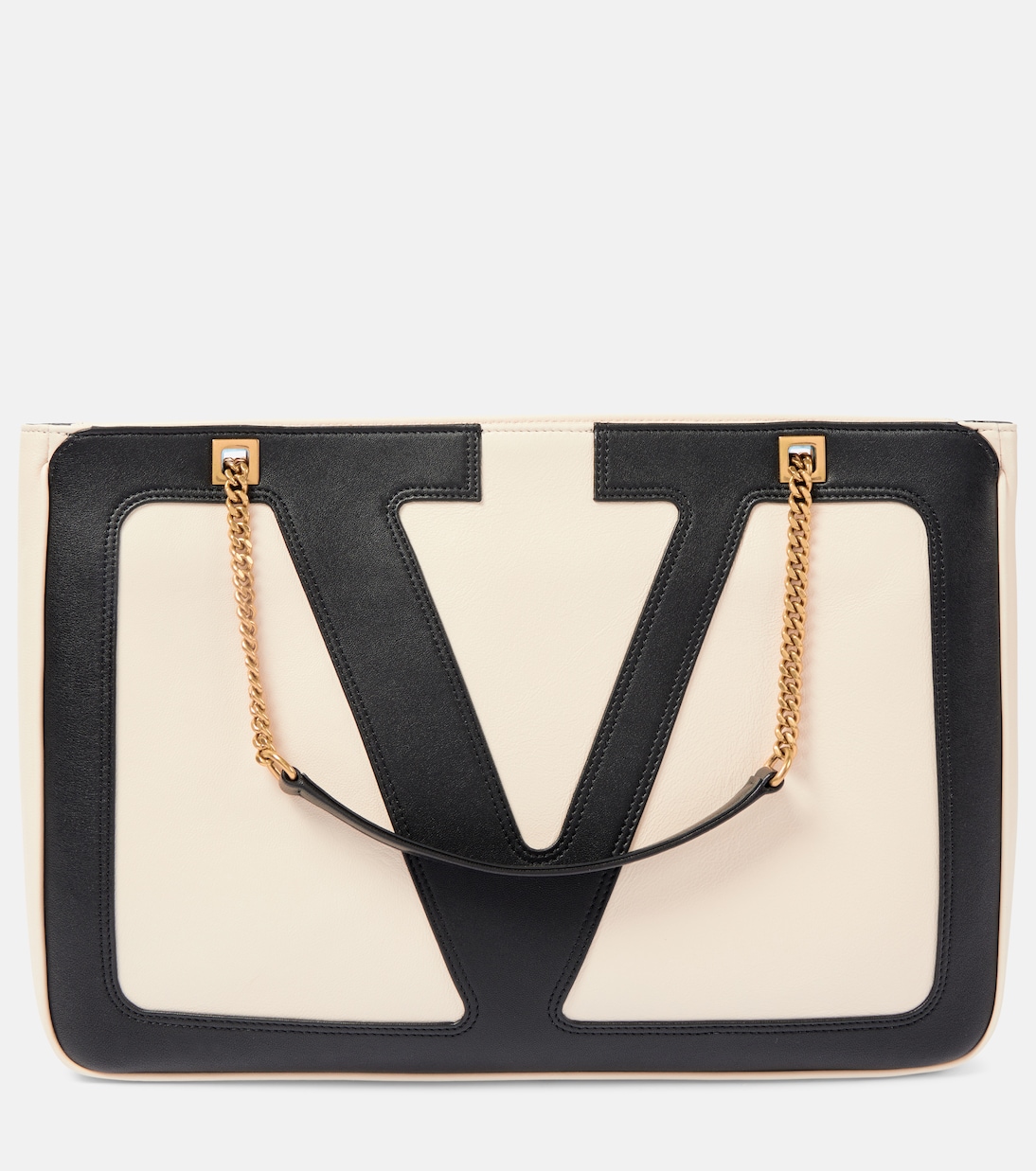 

Viva Superstar средняя кожаная сумка через плечо Valentino Garavani, Butter White/Nero