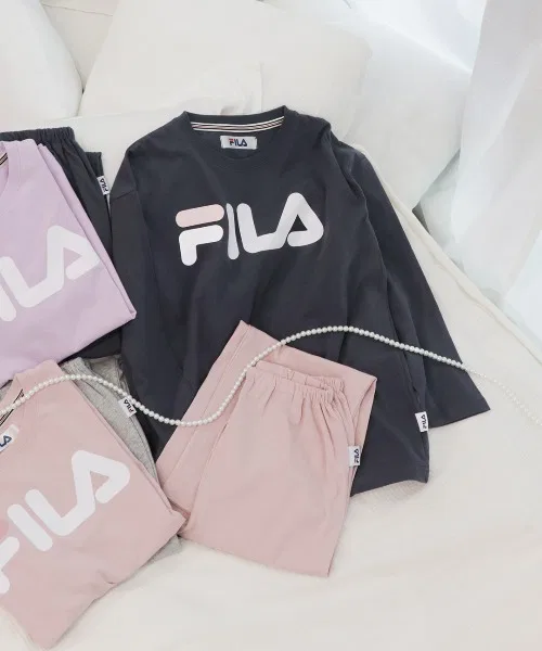 [Эксклюзивно в интернете!] Детская домашняя пижама FILA с длинными рукавами