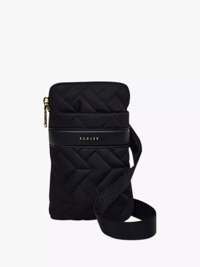 

Сумка кросс-боди Radley Holland Park Responsible Quilted Medium Zip Around Phone, черный