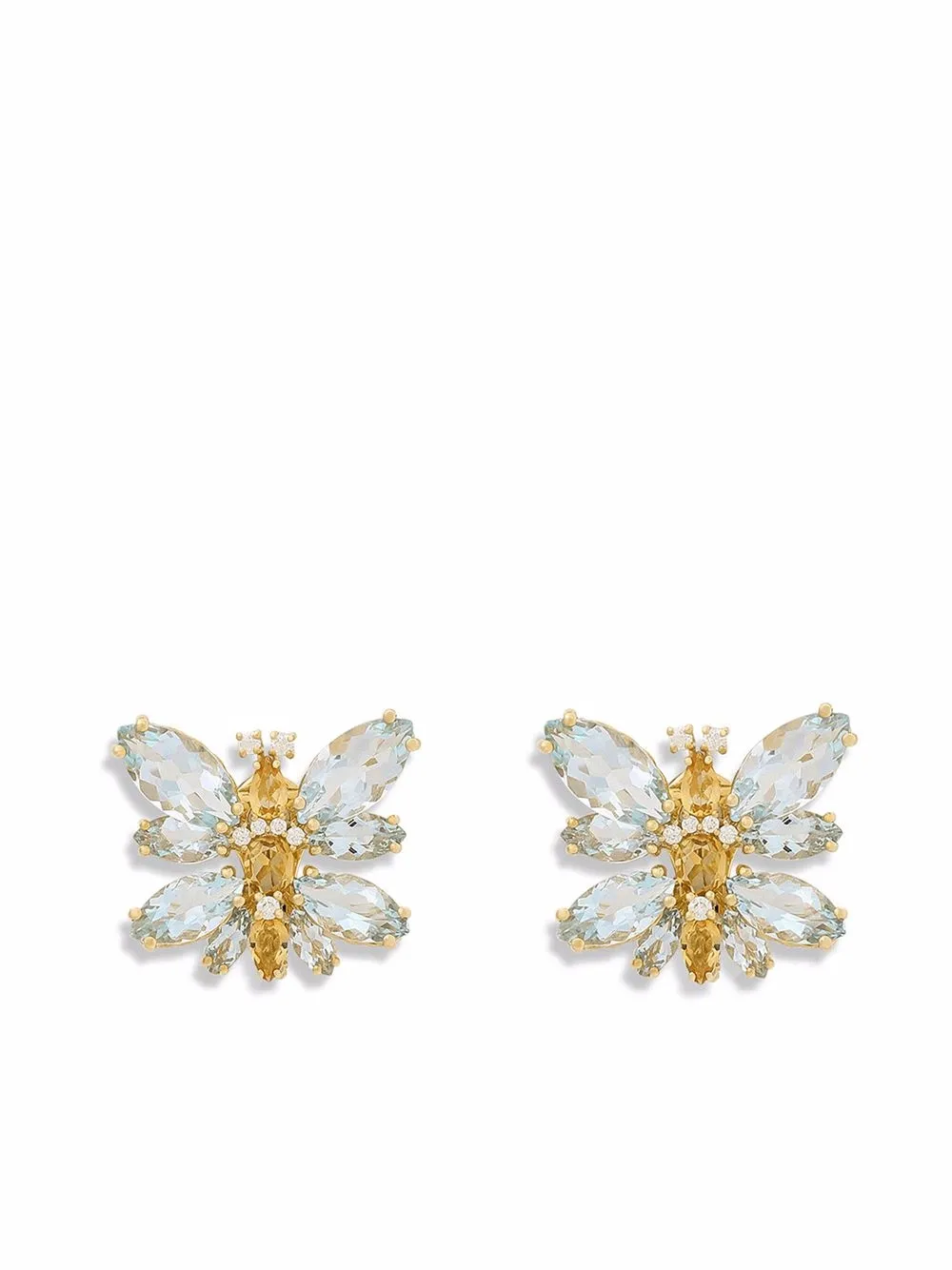 

Серьги Spring из желтого золота с камнями DOLCE & GABBANA, золотой