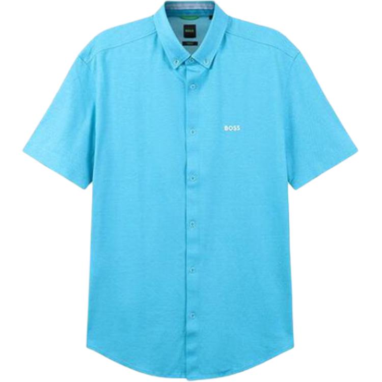 

HUGO BOSS Мужская рубашка небесно-голубого цвета Sky Blue