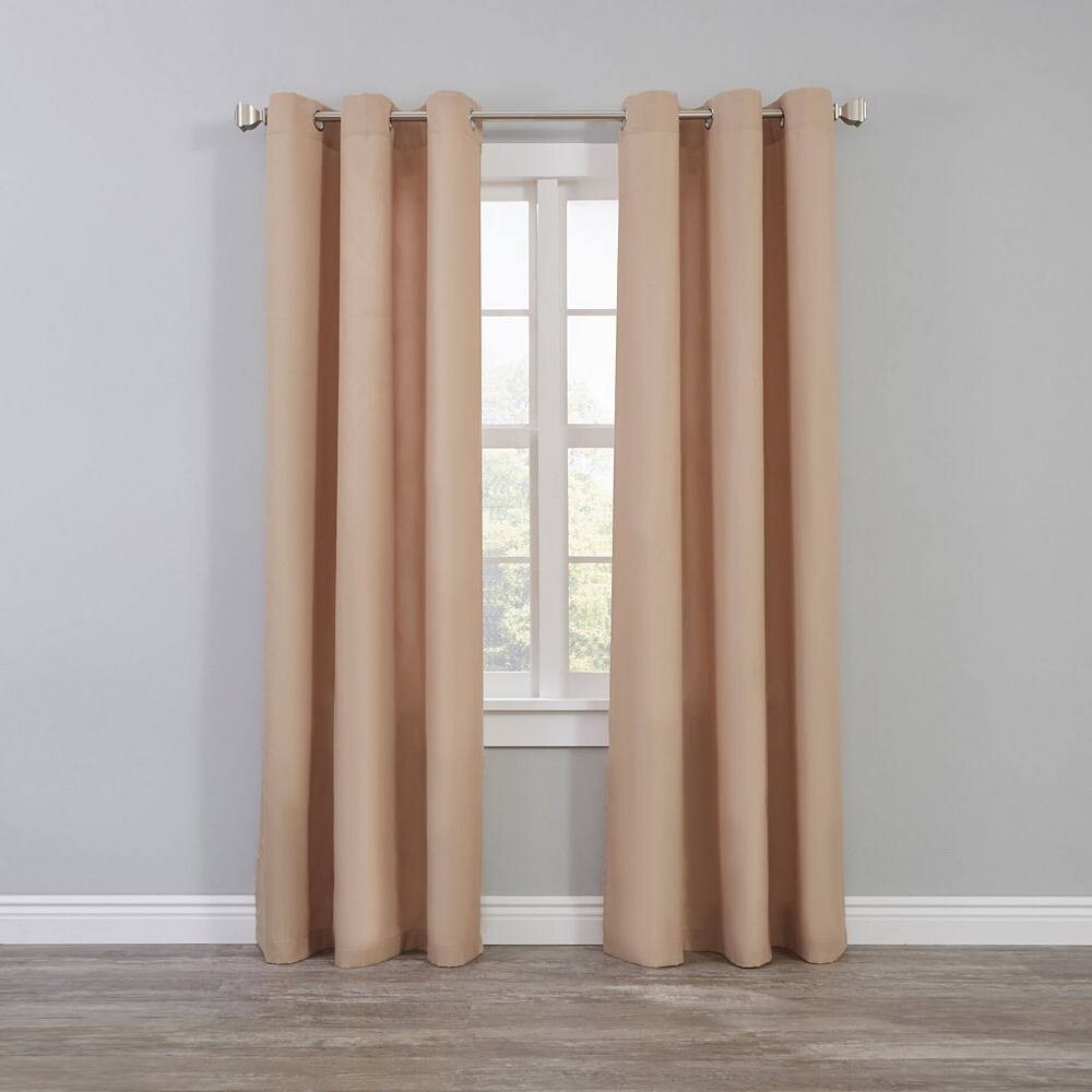 

BrylaneHome BH Studio Панель с втулками из микрофибры, цвет Taupe
