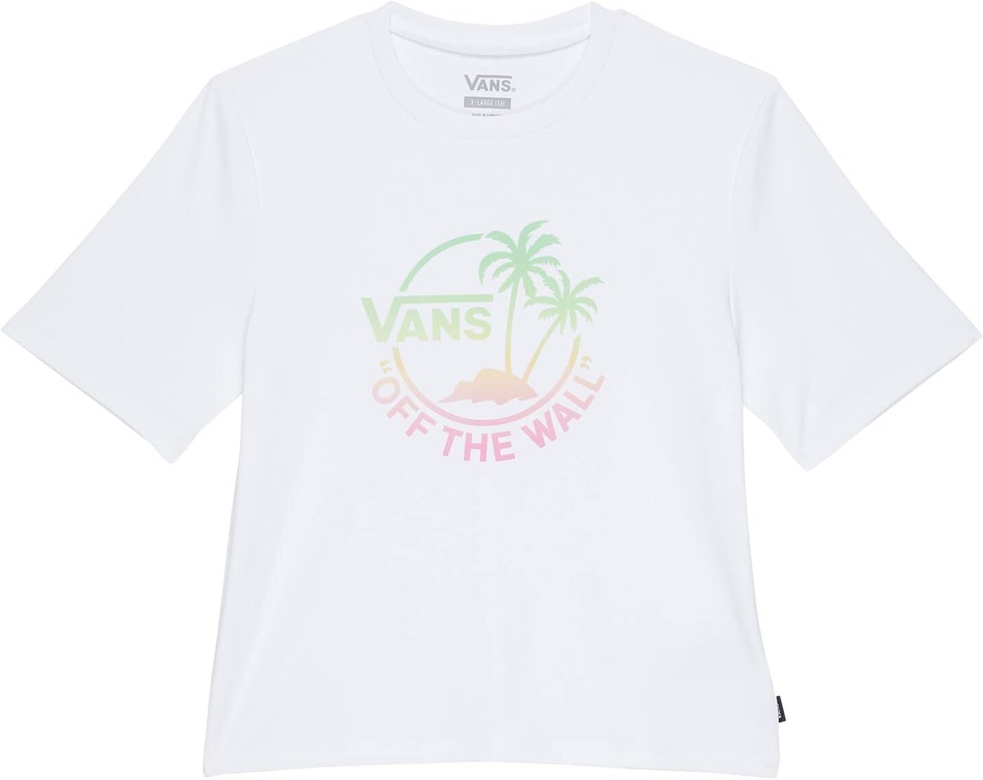 

Рубашка Vans Dual Palm Short Sleeve Sun Shirt, белый
