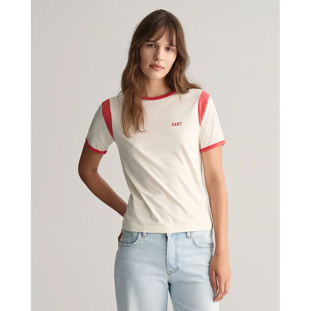 

Футболка Gant Ringer, бежевый