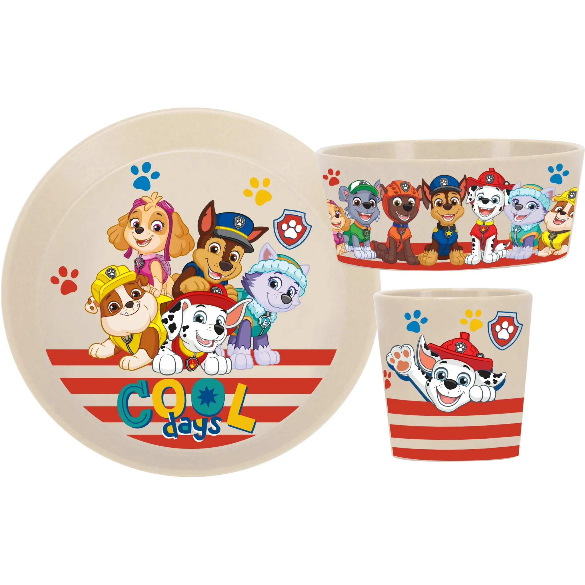 

KOZIOL Набор детской посуды "CONNECT PAW PATROL", (набор, 3 предмета, 1 детская чашка, детская миска, детская тарелка), Co² нейтральное производство, Производство Германия, 3 предмета, на 1 человека, цвет organic sand
