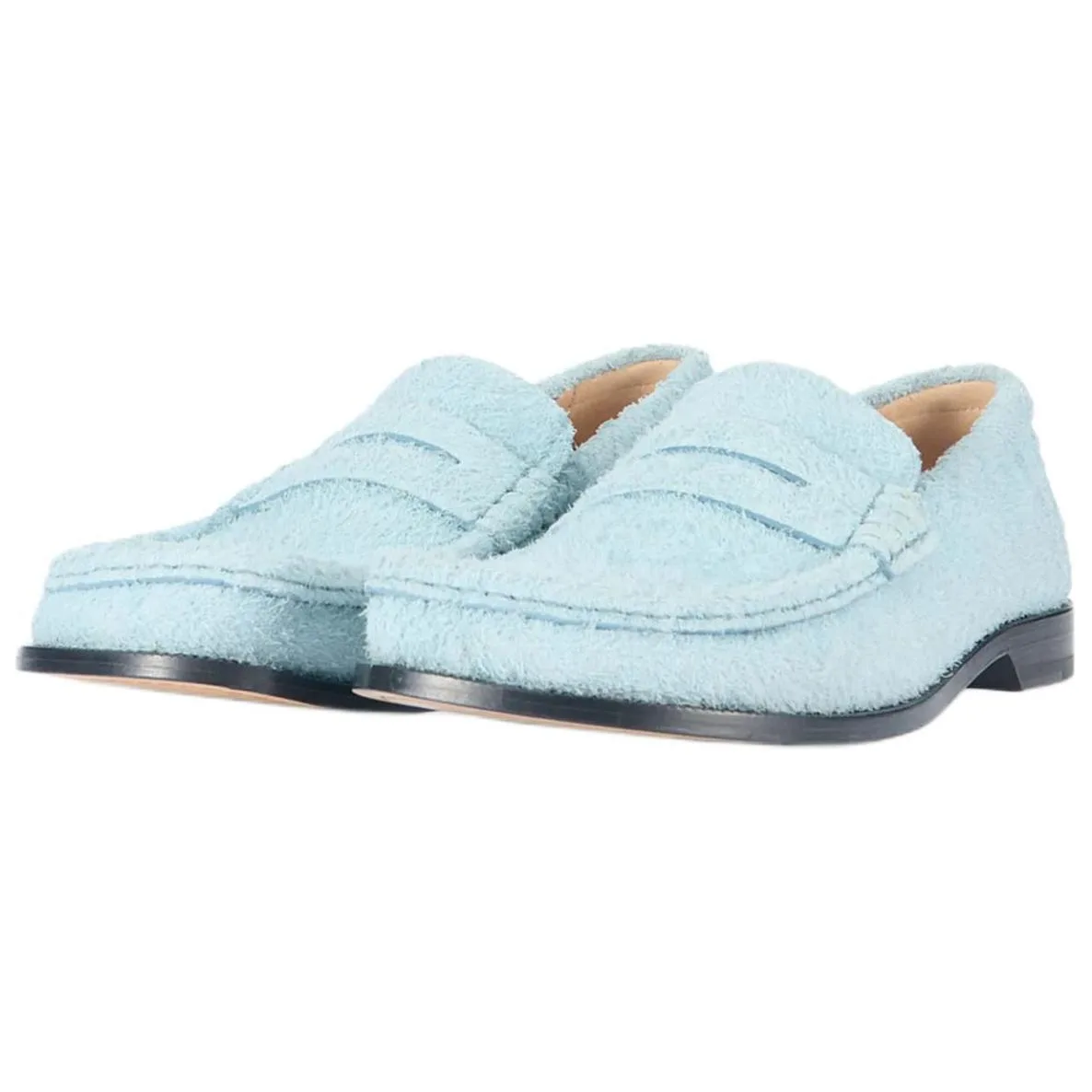 LOEWE Campo Suede Loafers мужские Blue — фото 4