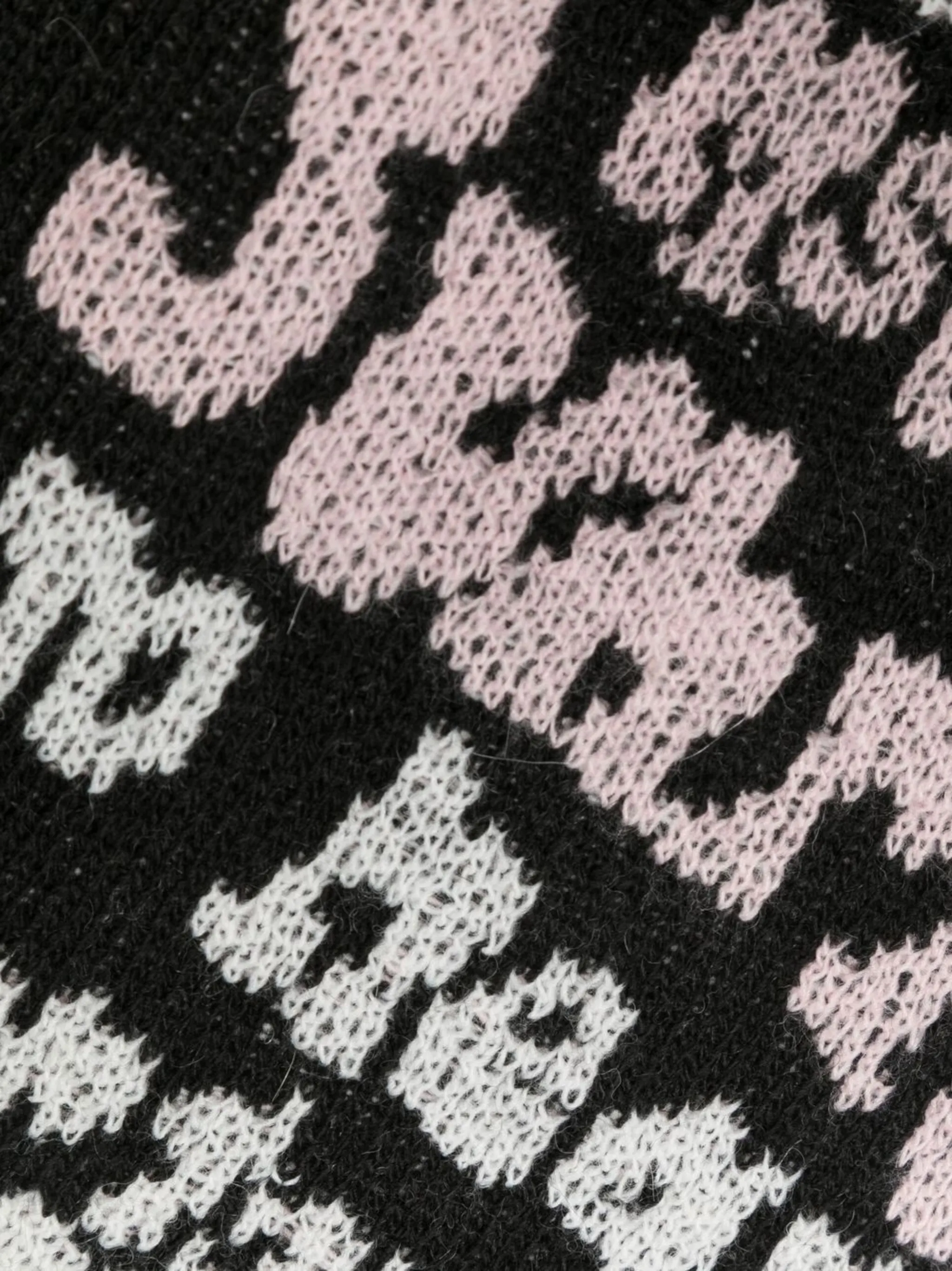Юбка миди вязки интарсия Msgm Kids, черный — фото 3