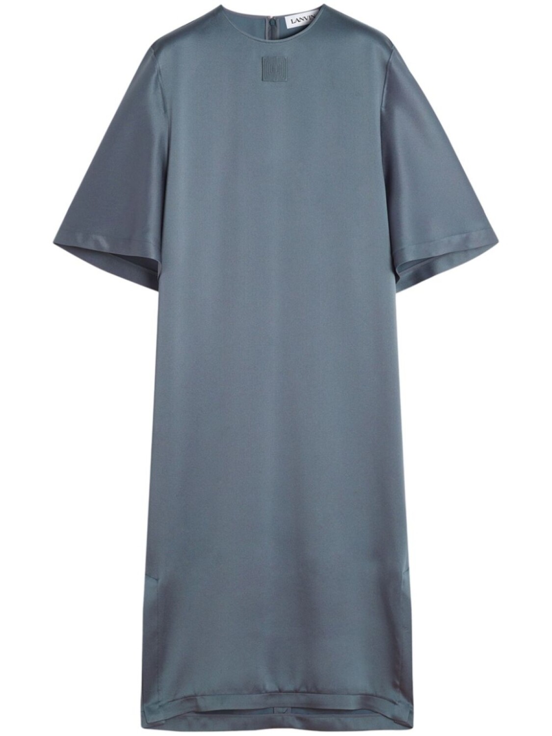 

Платье Lanvin из атласа, серый