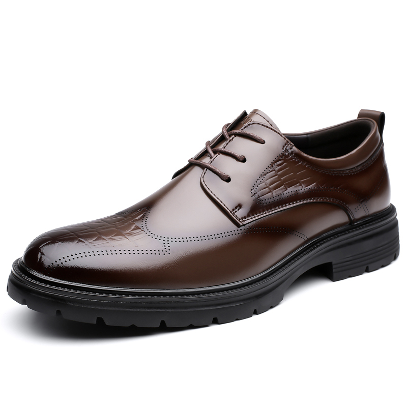 

Eminu Коричневые мужские повседневные кожаные туфли, цвет Brown