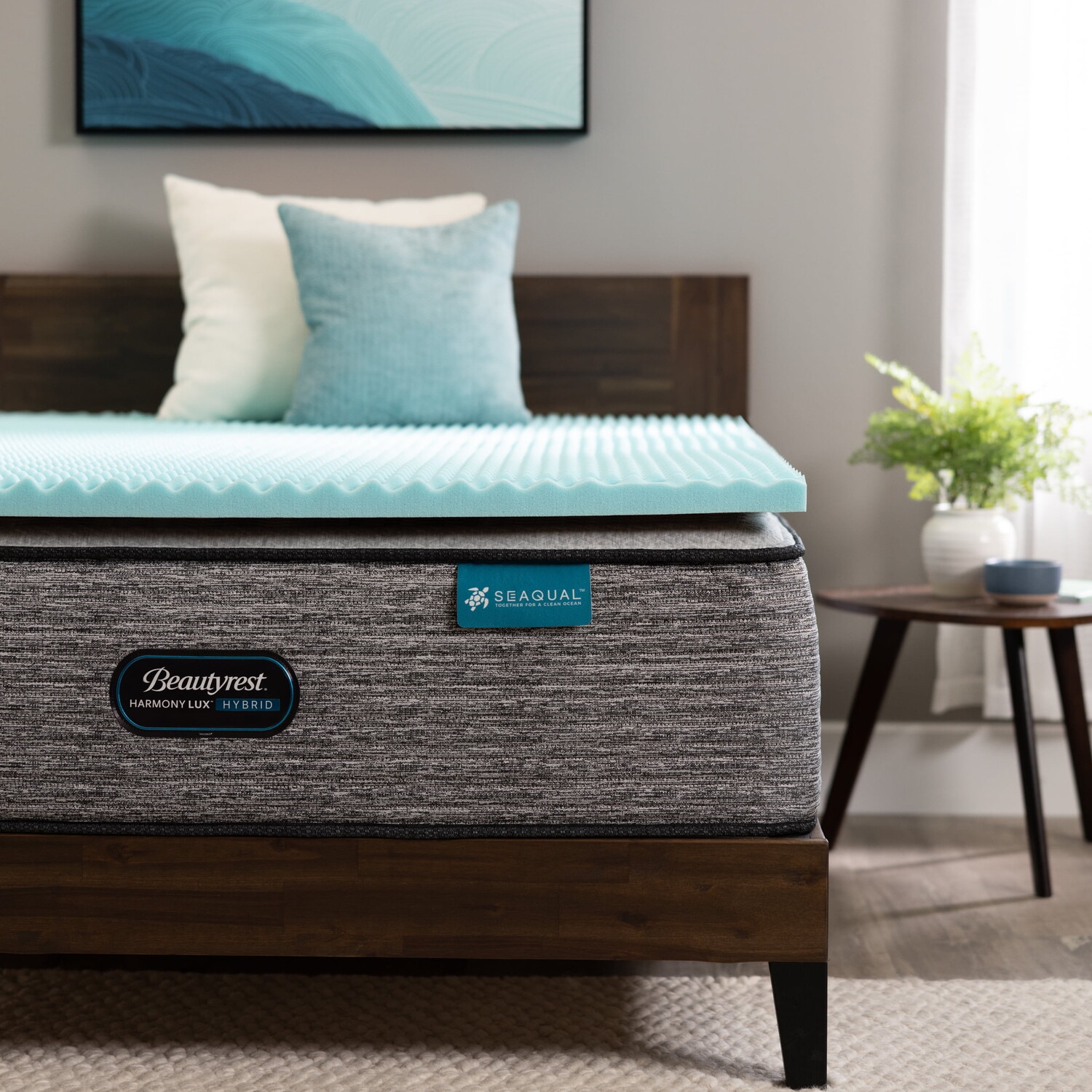 

Наматрасник ортопедический давление BeautyRest, синий