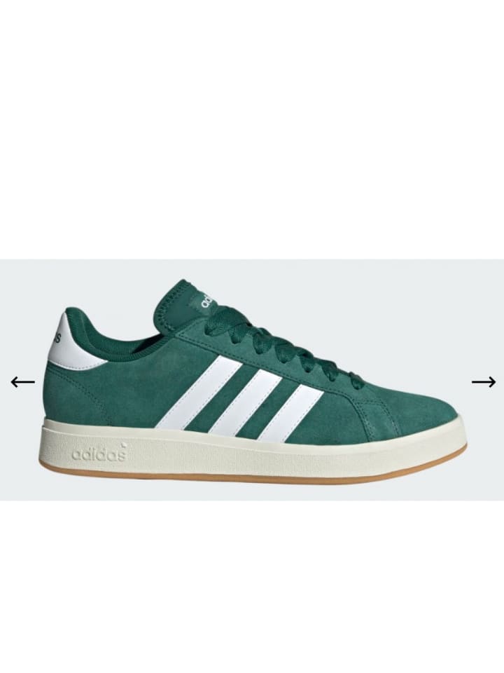 

Кроссовки на шнуровке adidas, зеленый