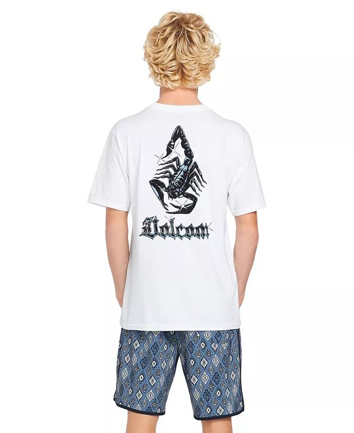 

Мужская футболка с короткими рукавами Blazing Venom Volcom, белый