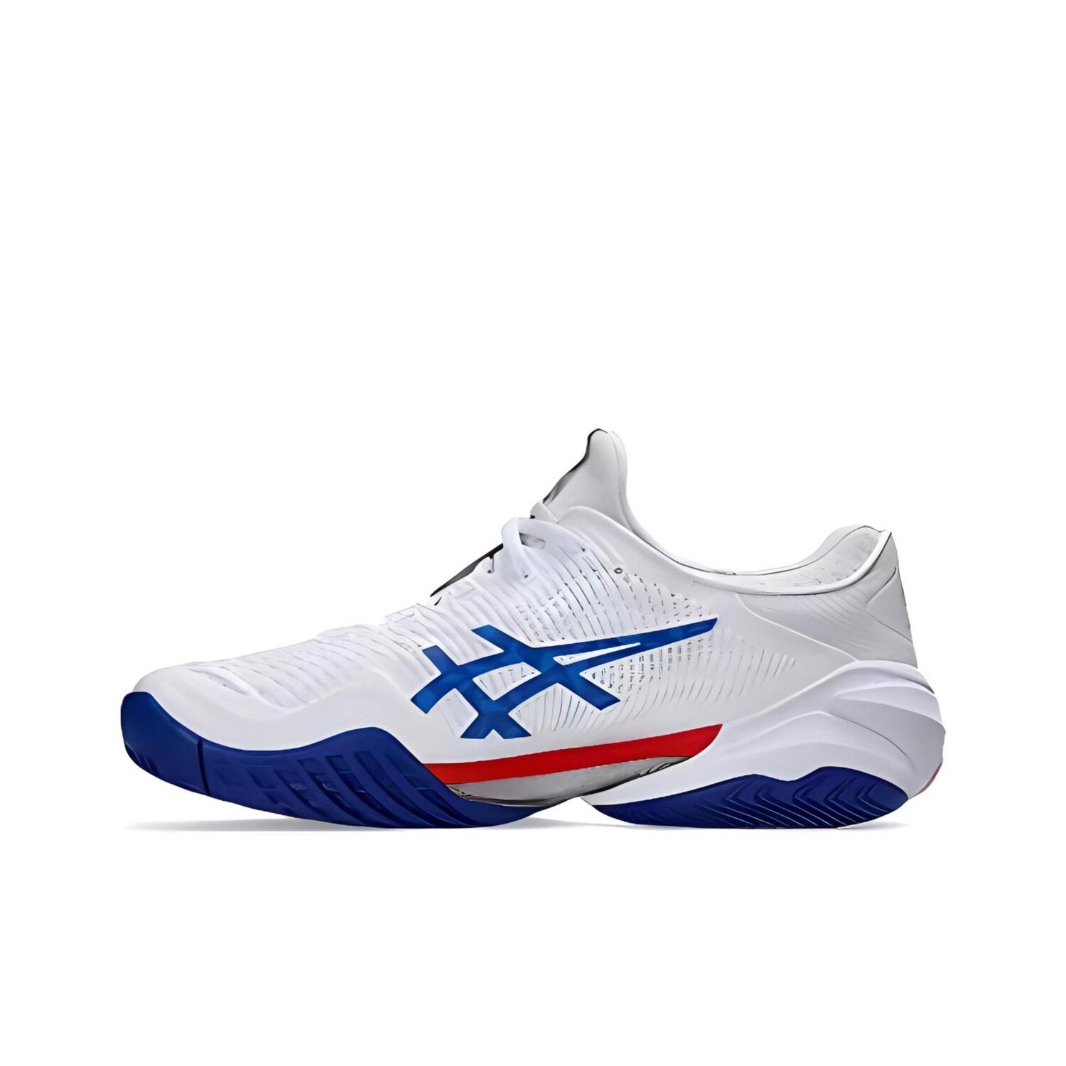 Кроссовки Paris 2024 X Asics Court FF 3 Novak Tennis Shoes Men Low-top Blue/red/white, белый — фото 2