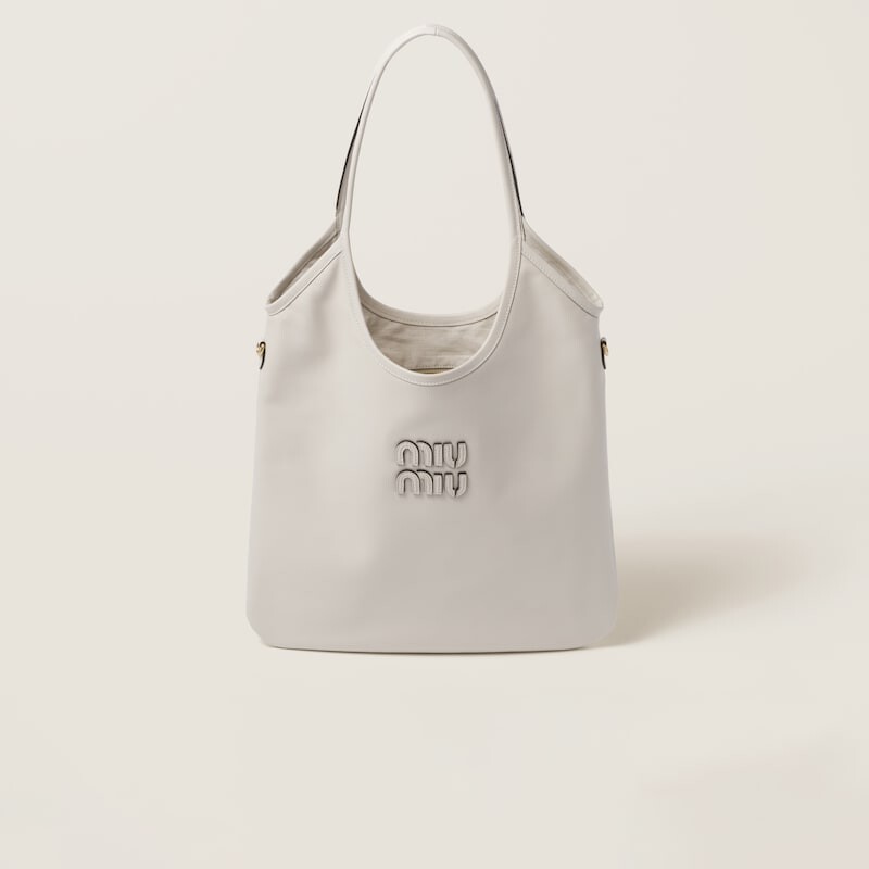 

Кожаная сумка-тоут Miu Miu, белый