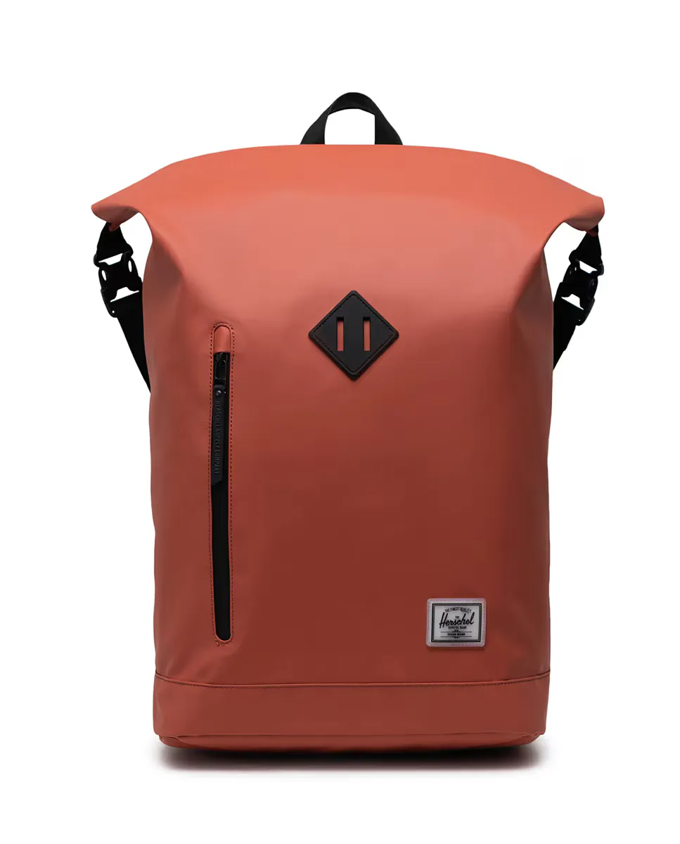 

Экологичный мужской рюкзак 23 л из оранжевого водонепроницаемого материала Herschel, красный