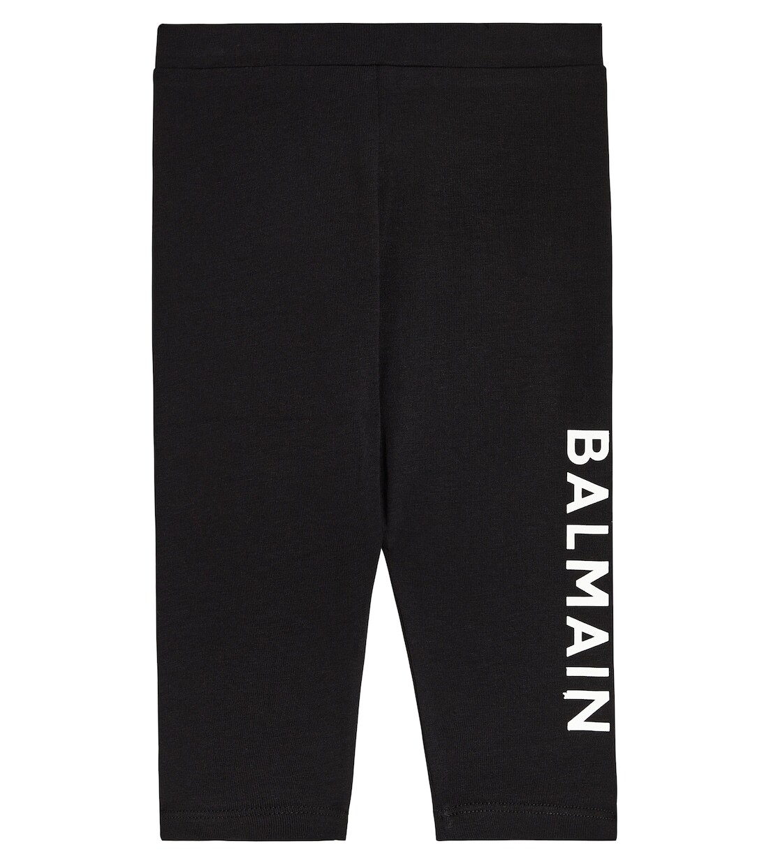 

Леггинсы из смесового хлопка с логотипом baby Balmain Kids, черный