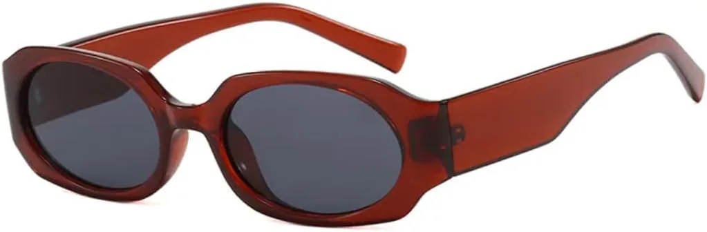 

Небольшие популярные солнцезащитные очки для женщин и мужчин в стиле ретро с градиентным покрытием и защитой от УФ-излучения UV400 (красно-черные) TVTBBVV, Red Black