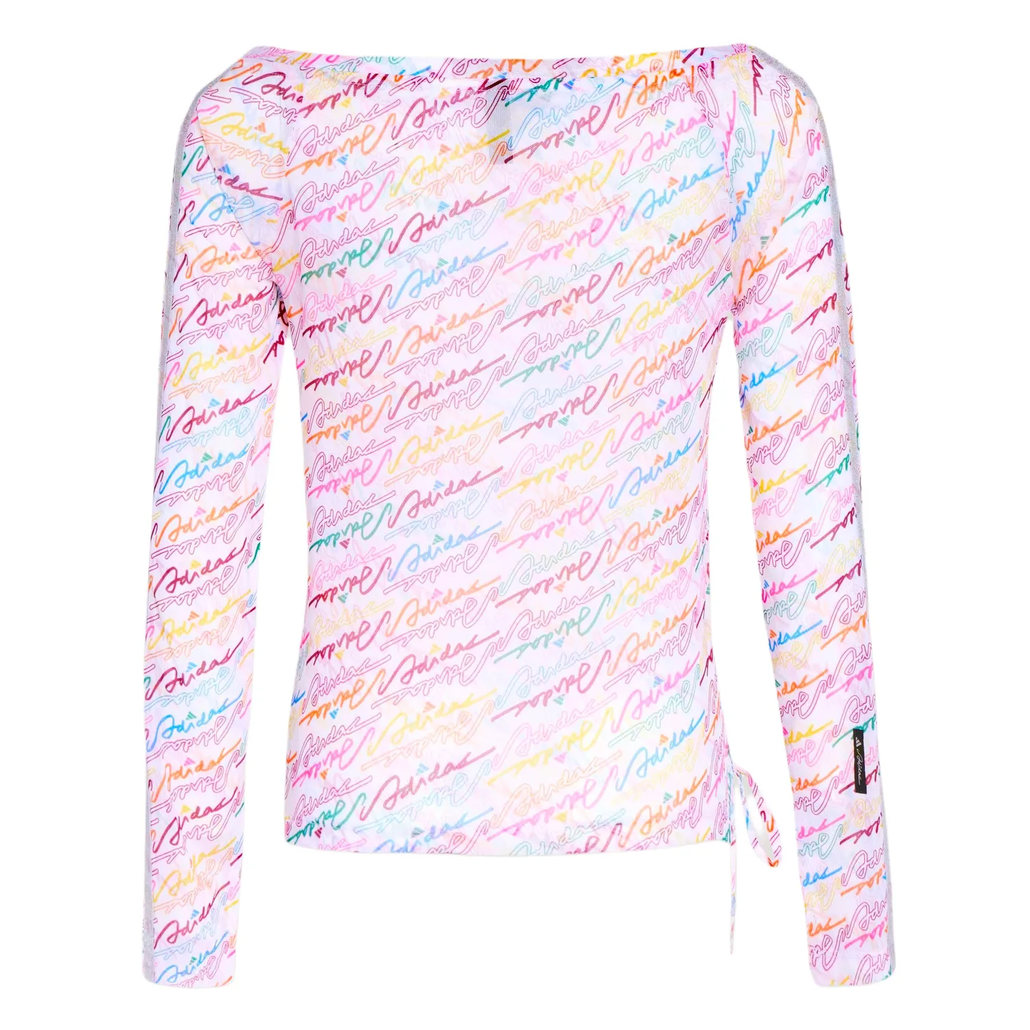 Adidas Футболка для танцев Women's White Boat Neck Moderate — фото 3