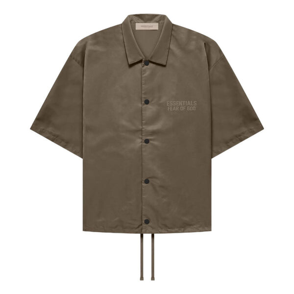 

Рубашка fw22 ss nylon shirt 'wood' Fear Of God Essentials, коричневый