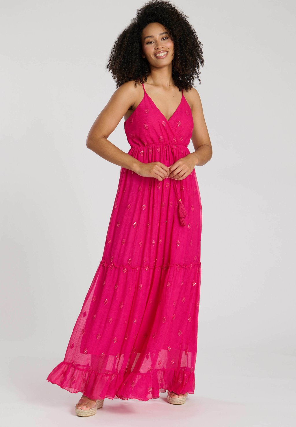

Длинное платье SEQUIN DETAIL South Beach, фуксия
