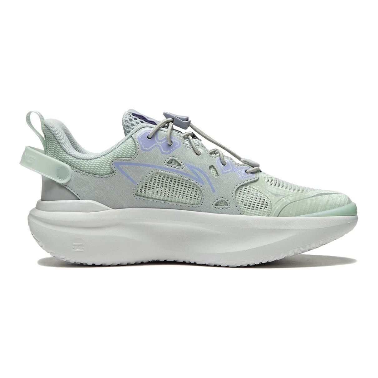 Кроссовки LINING YOUNG Kids Lifestyle Shoes GS Low-top Green/Purple, фиолетовый — фото 2