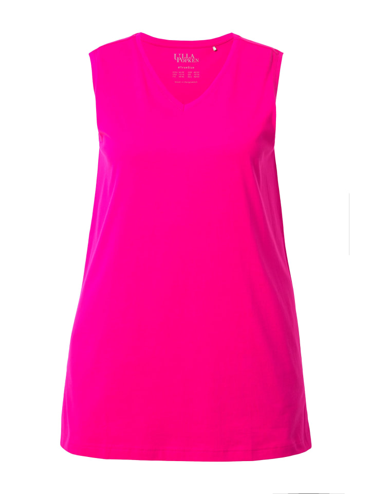 

Футболка Ulla Popken, цвет magentapink
