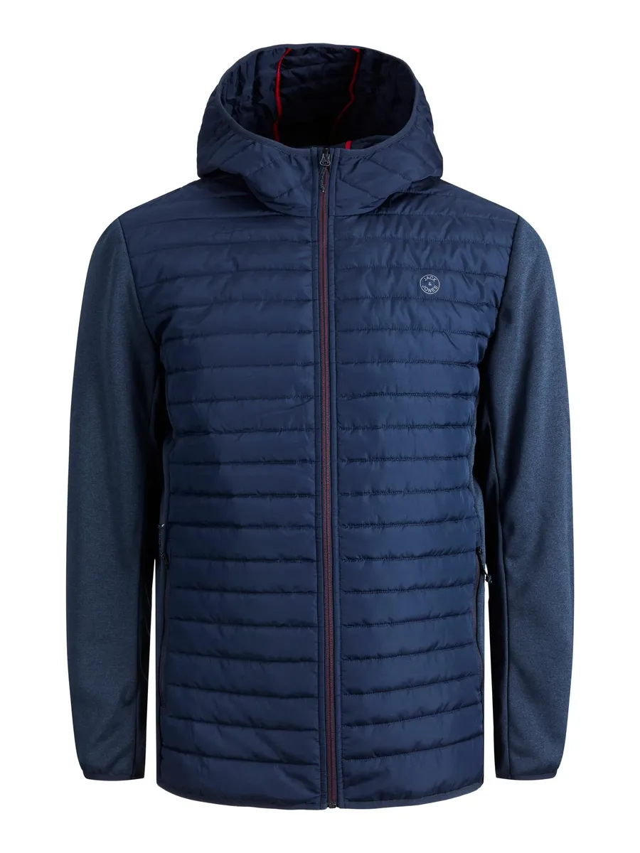 

Стеганая куртка Jack & Jones PlusSize "JJEMULTI QUILTED JACKET PS NOOS", с капюшоном, синий