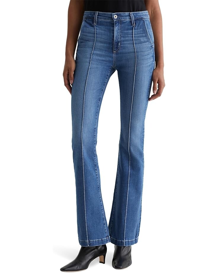 

Джинсы AG Jeans Tailored Farrah Mid Rise Bootcut Jeans in Libertine, цвет Libertine