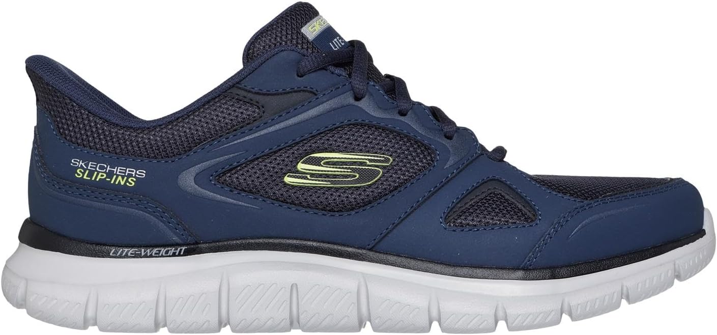 Мужские кроссовки Skechers Track Ezral без шнурков, темно-синий — фото 4