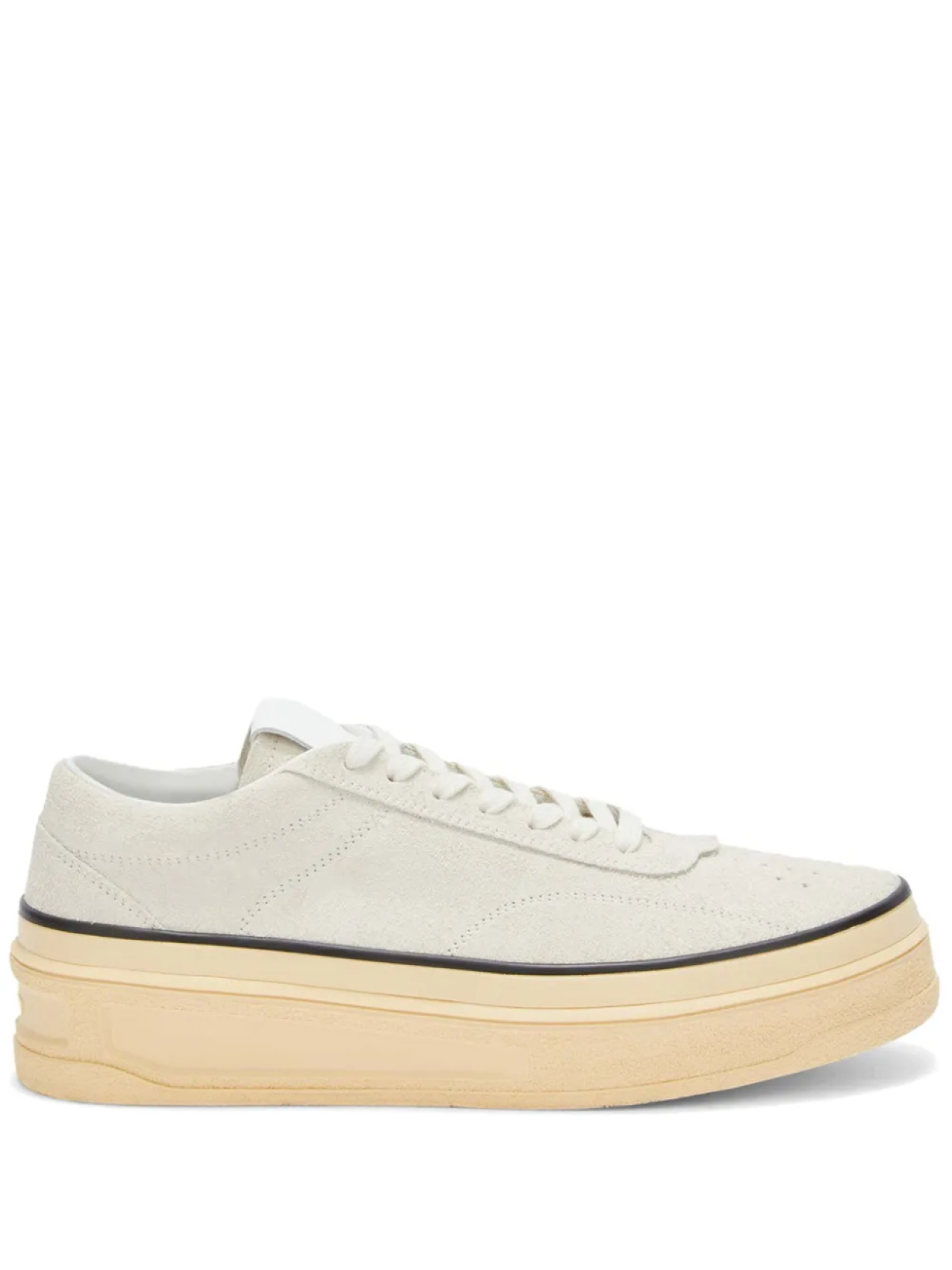 

Кожаные кеды Jil Sander, белый