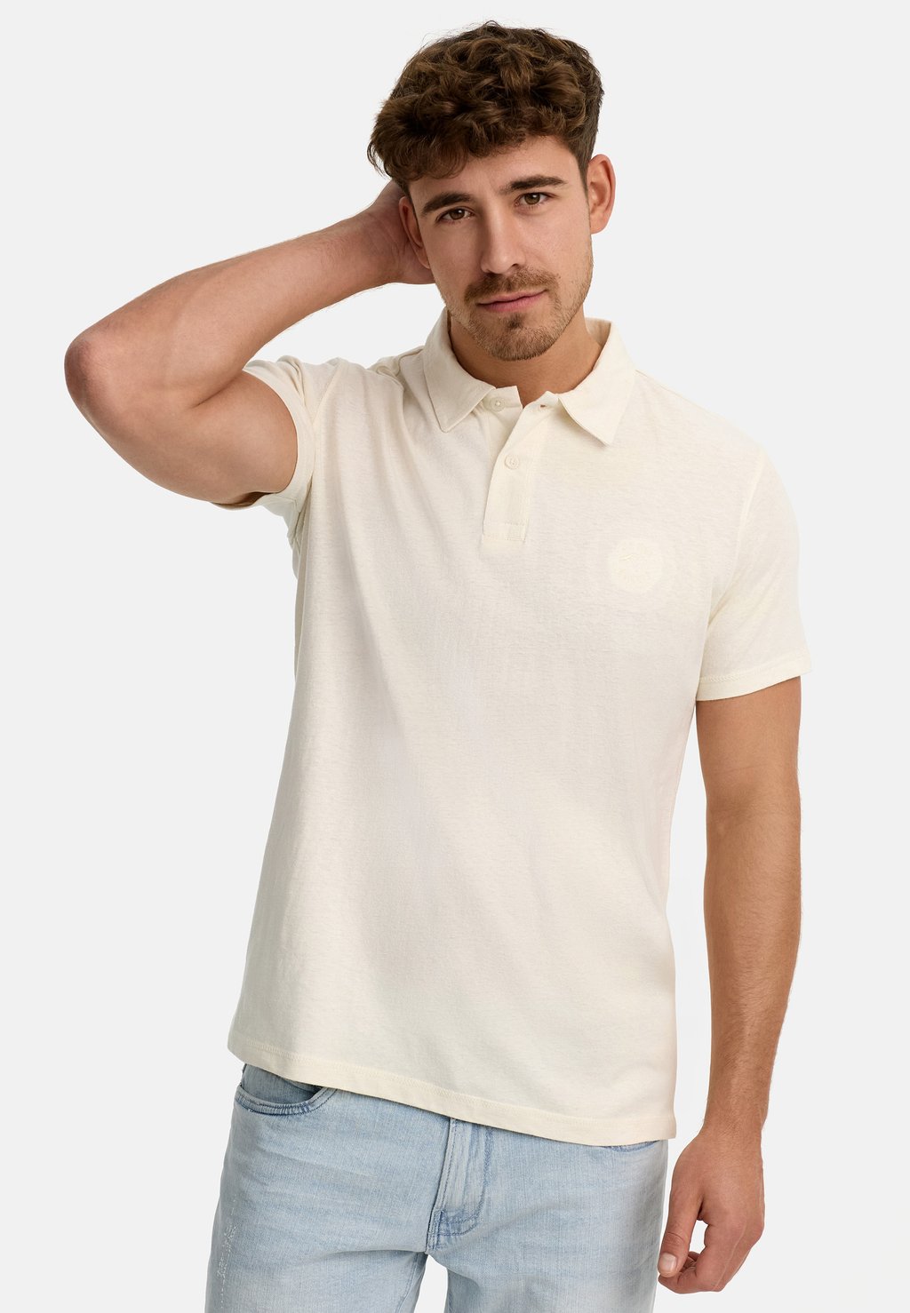 

Рубашка поло INDICODE JEANS, кремовый