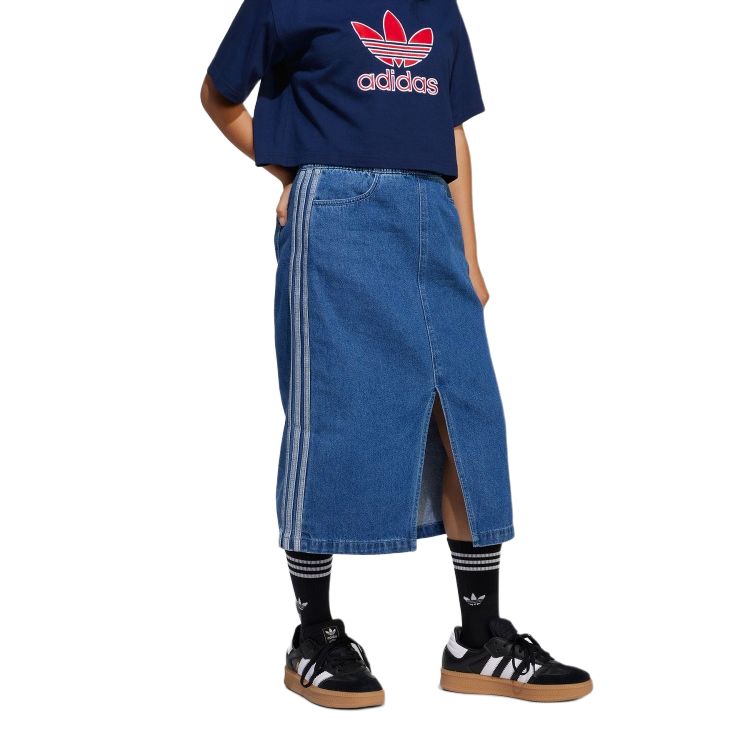 Adidas Originals Джинсовая юбка Blue для подростков — фото 4