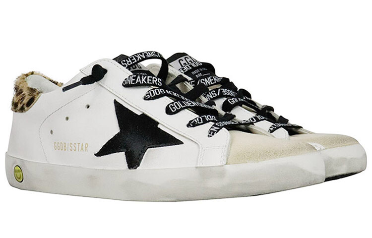 Кроссовки детские Golden Goose Super-Star, белый / черный — фото 2