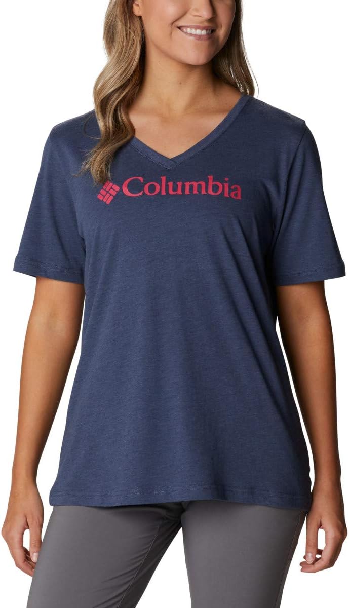 

Женская свободная футболка Columbia Mount Rose, джерси, хлопковая смесь, Nocturnal Heather/Columbia Logo, Розовый, Женская свободная футболка Columbia Mount Rose, джерси, хлопковая смесь, Nocturnal Heather/Columbia Logo