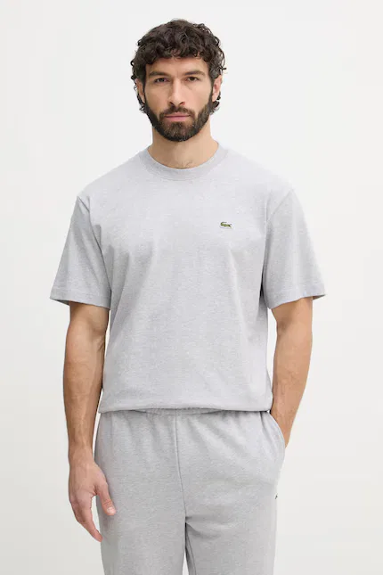 Футболка хлопковая свободный крой Lacoste, серый