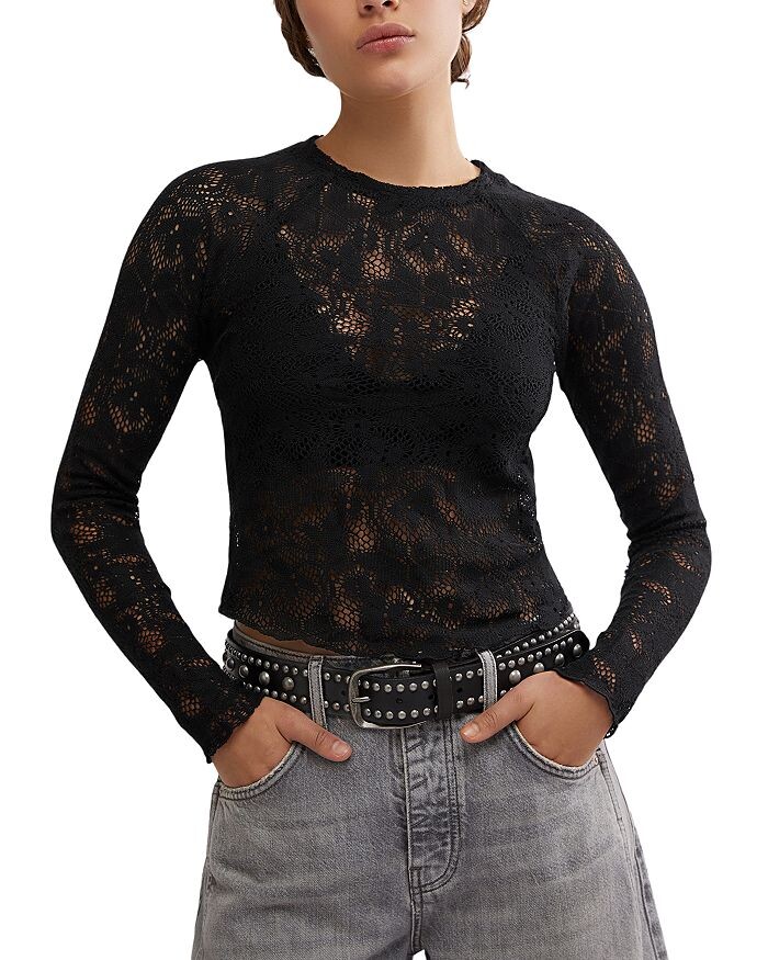 

Футболка «Свободные люди на лугу» Free People, черный