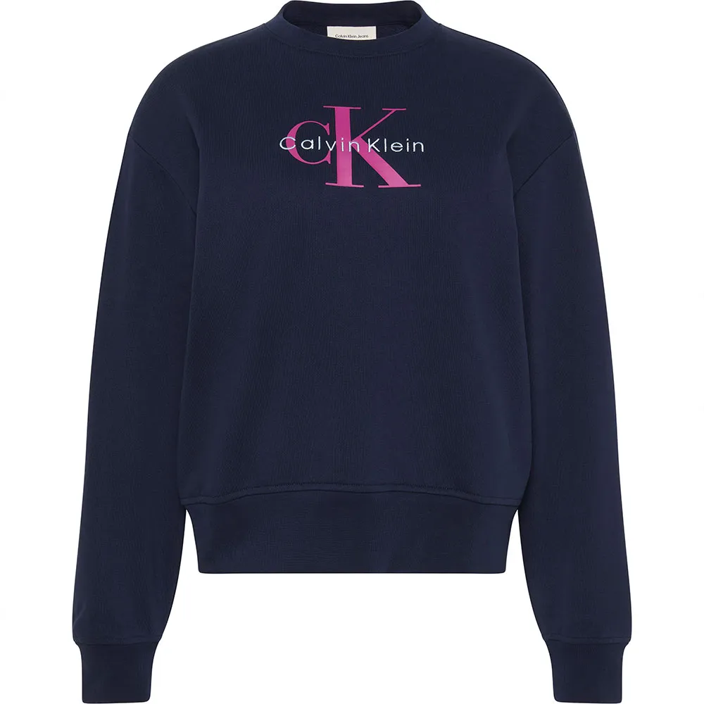 

Толстовка Calvin Klein Jeans Essentials Monogram French Terry, синий