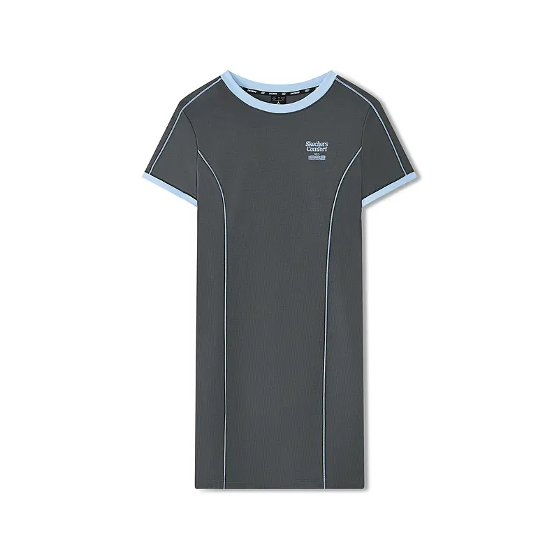 

Skechers Женское платье с коротким рукавом Smoky Gray