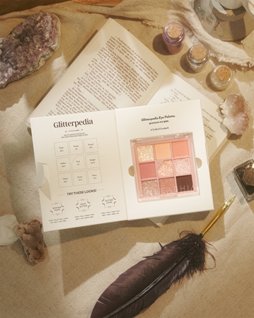 Палитра теней для век Unleashia Glitterpedia Eye Palette, No.3 All of Coral Pink 6,2 g — фото 2