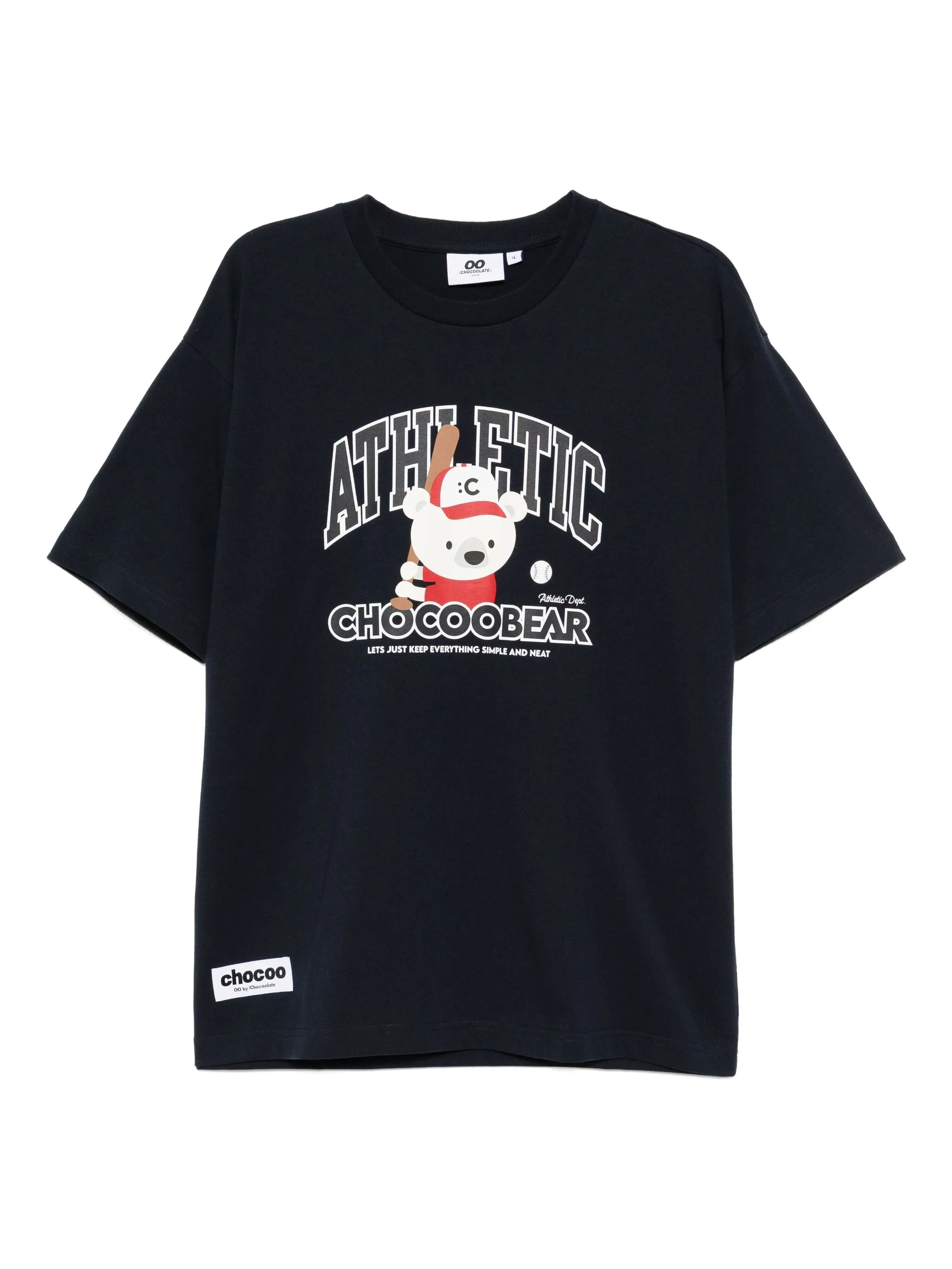 

Футболка с принтом Chocoolate, синий