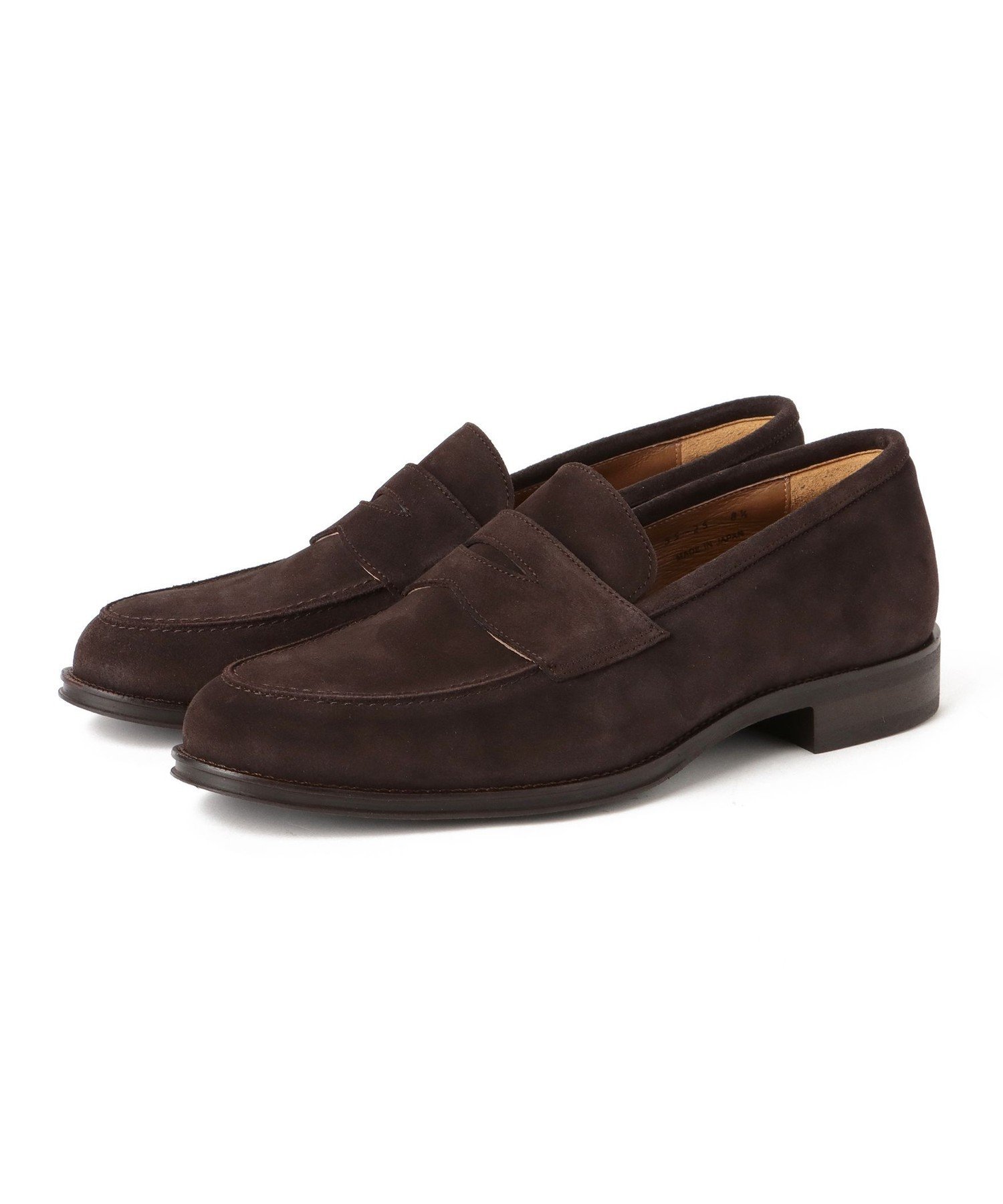 Лоферы (25-27 см) BEAMS HEART MEN, BROWN_SUEDE — фото 3
