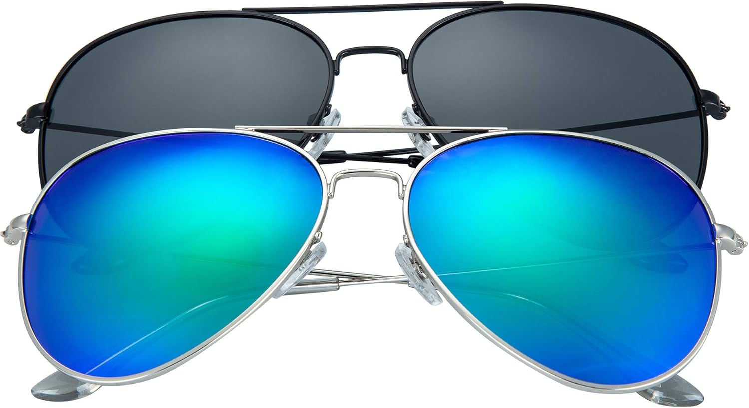 

Поляризованные солнцезащитные очки WILLOCHRA для мужчин и женщин, легкие зеркальные солнцезащитные очки для активного отдыха на природе (2 шт. (черные + зеленые)), 2pack(black+green)