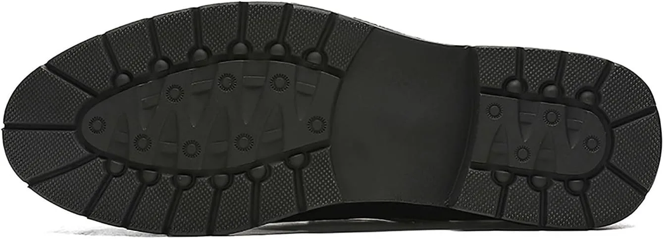 

Ботинки Santimon Oxfords, повседневные, для вечеринок, мотоботы, кожаные, на шнуровке, высокие, модные, вестерн Danner, для мужчин и мальчиков, черный